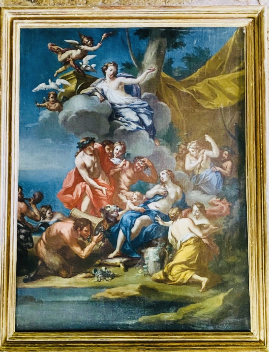 Ariane à Naxos, Grande Huile Sur Toile Attribuée à Michele Rocca (1671-1751)