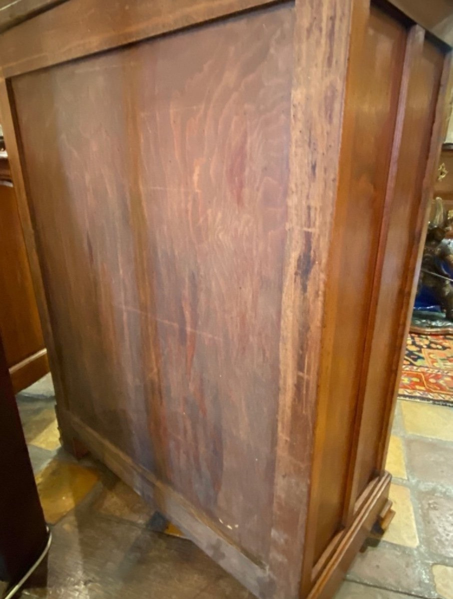 Small Two-part Buffet In Walnut, Late 19th/early 20th Century -photo-7