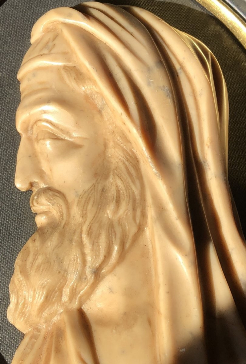 Profil D’un homme sculpté En Marbre du XIXe Siècle-photo-6