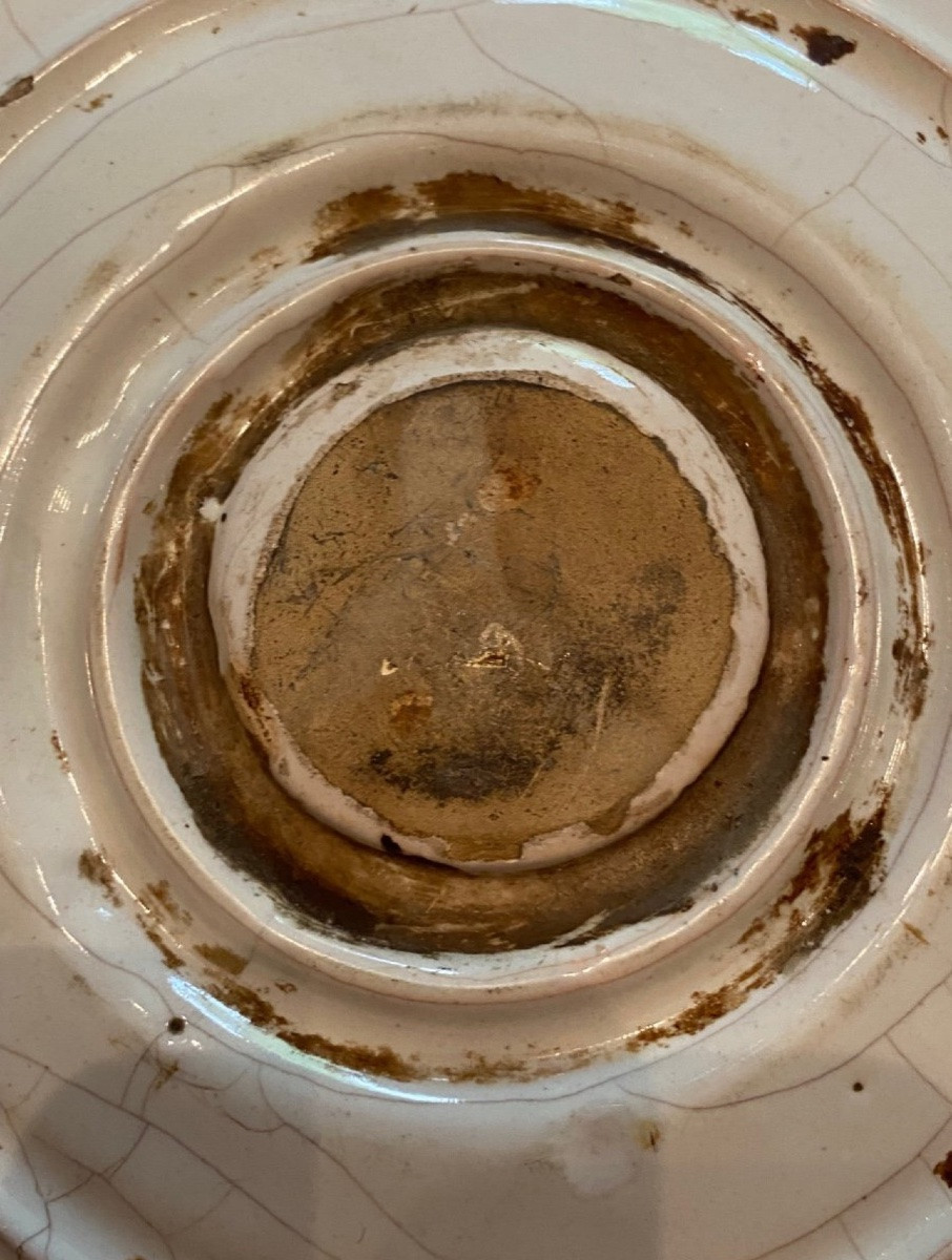 Antique Cup, Majolica From Deruta With Cupid Decoration, 17th Century-photo-1