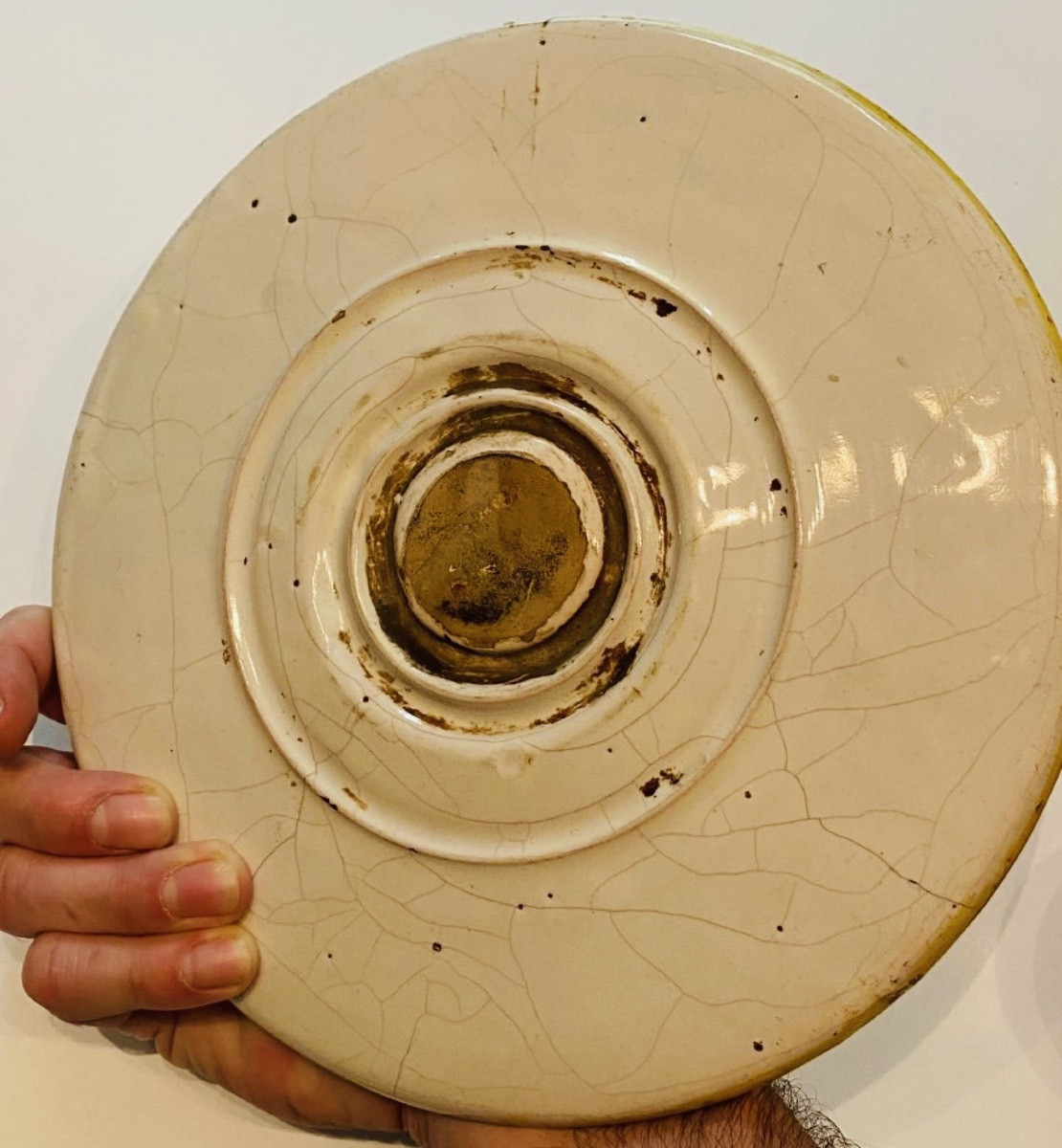 Antique Cup, Majolica From Deruta With Cupid Decoration, 17th Century-photo-2