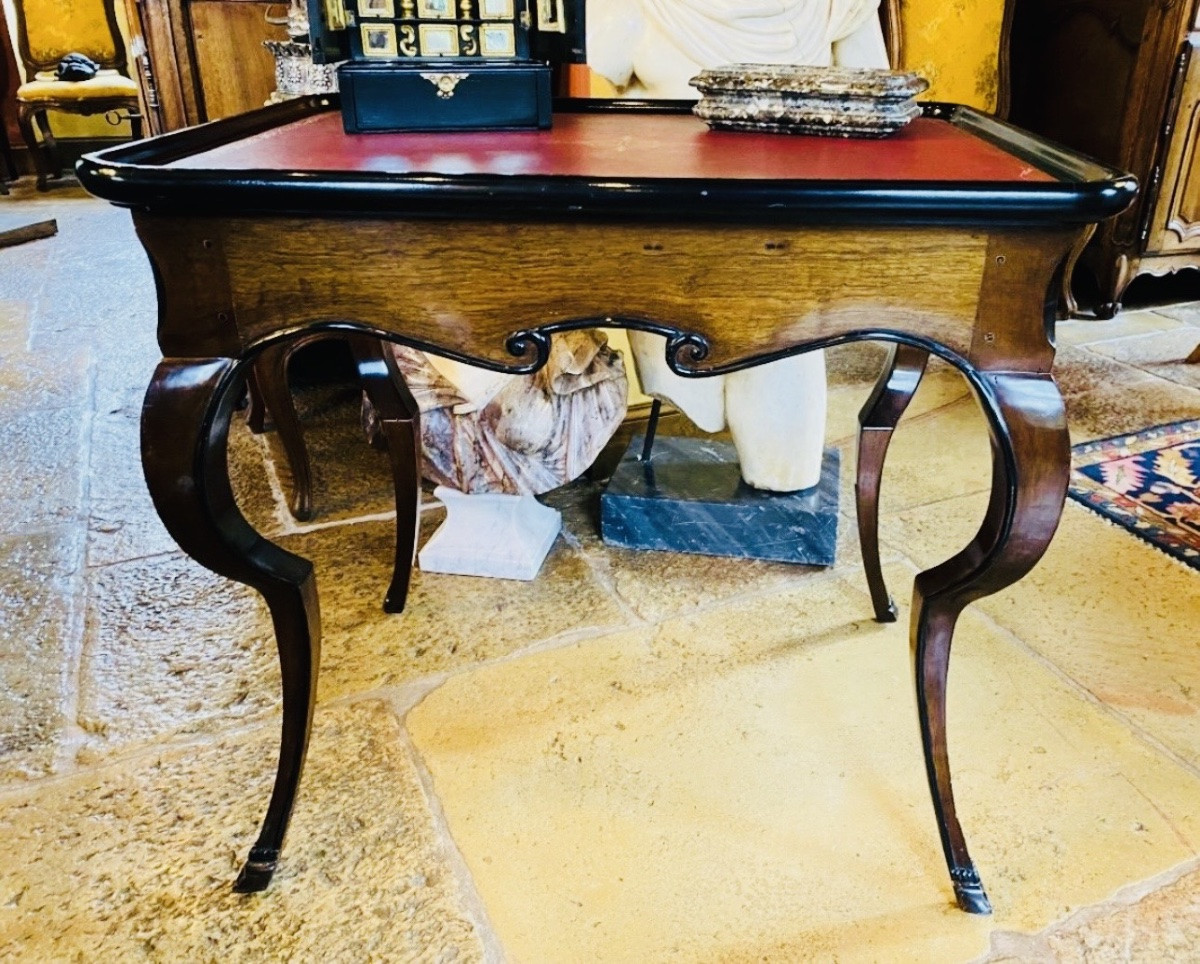 Coffee Table, Cabaret Style With Hock-shaped Legs, Mahogany, Attributed To Mailfert-photo-5