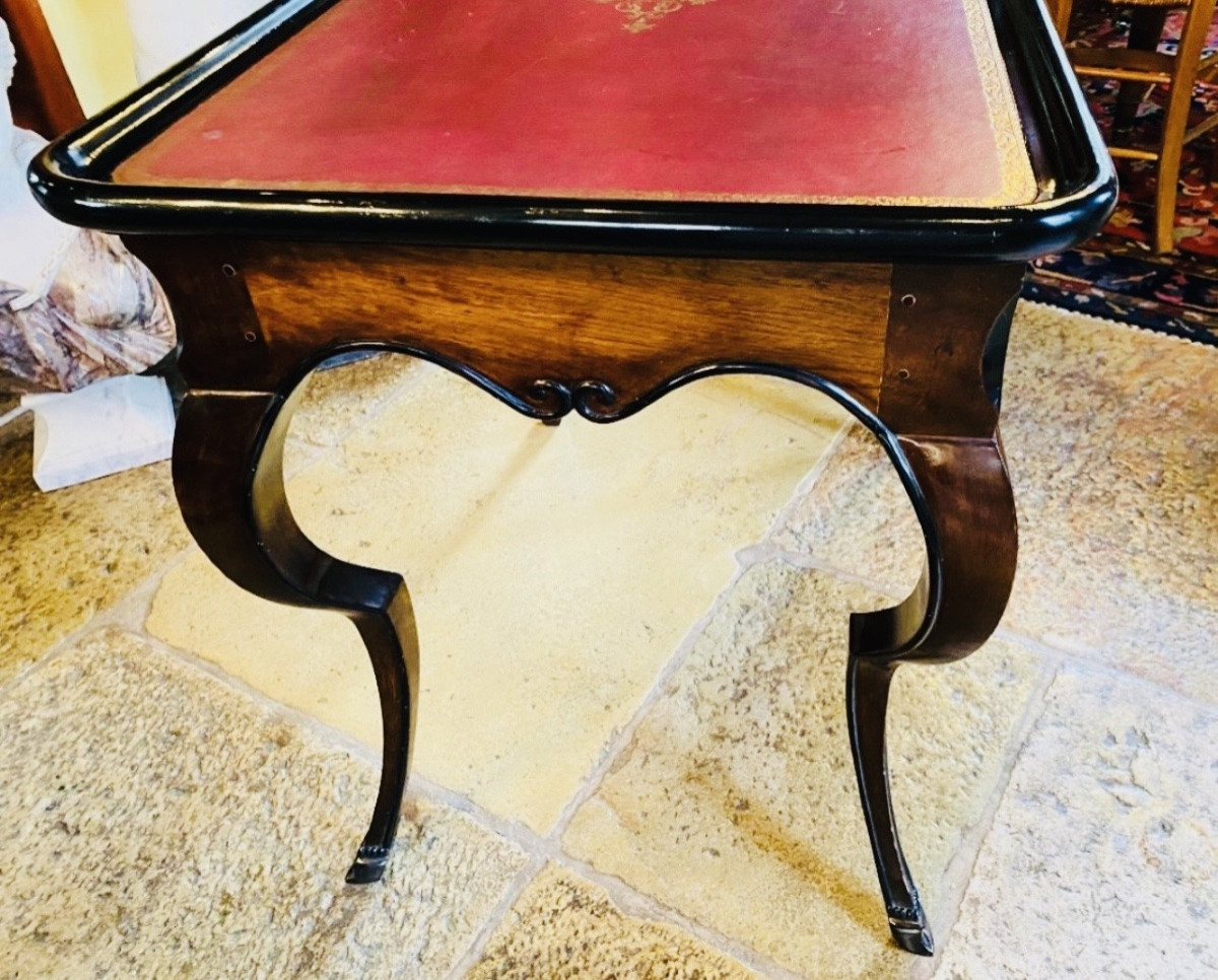 Coffee Table, Cabaret Style With Hock-shaped Legs, Mahogany, Attributed To Mailfert-photo-8