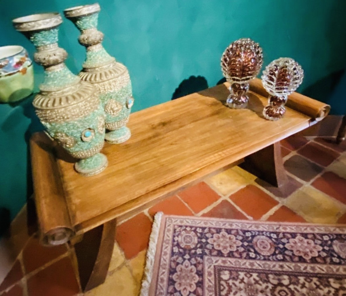Chinese Coffee Table From The 1970s In Exotic Wood-photo-4