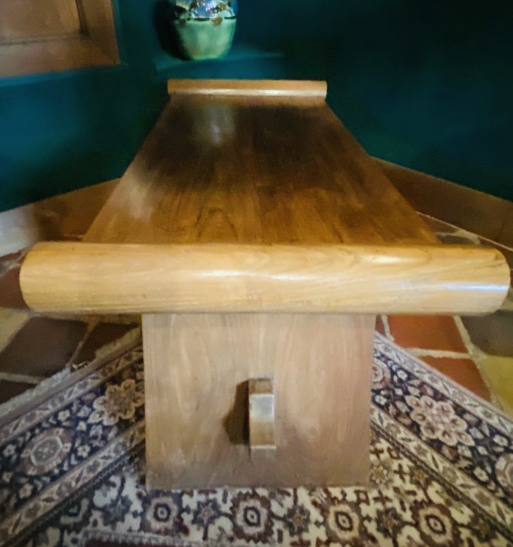 Chinese Coffee Table From The 1970s In Exotic Wood-photo-2