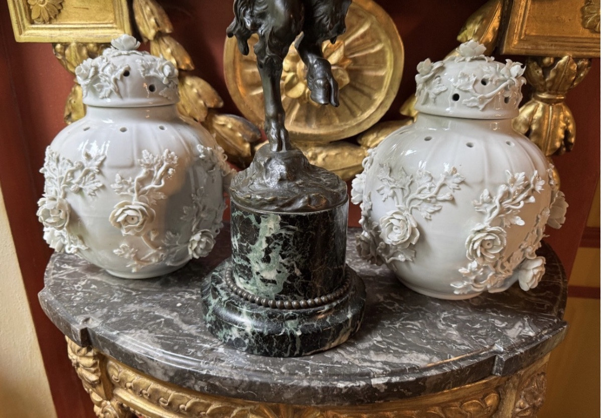 Pair Of Samson Potpourri Jars, Late 19th Century-photo-2