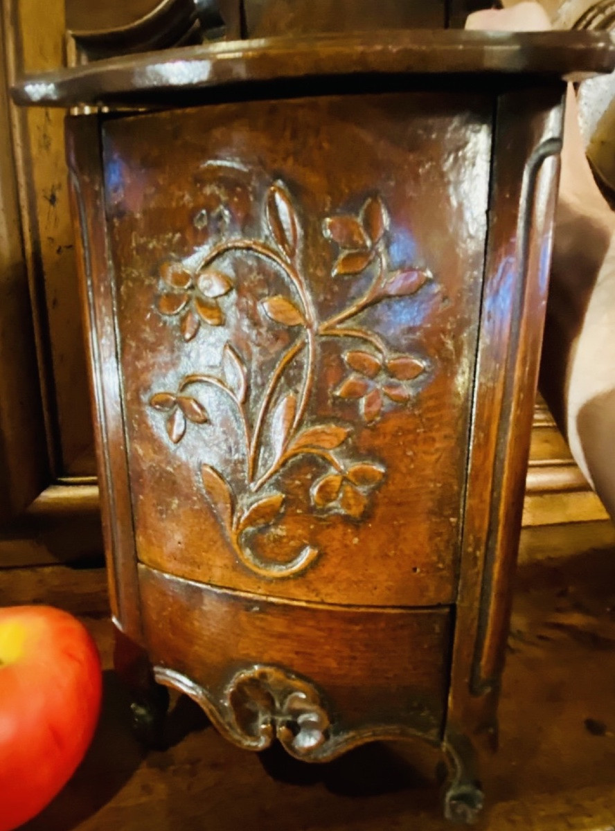 Saliero Provençal En Noyer Louis XV, Du XVIII Eme Siècle-photo-2