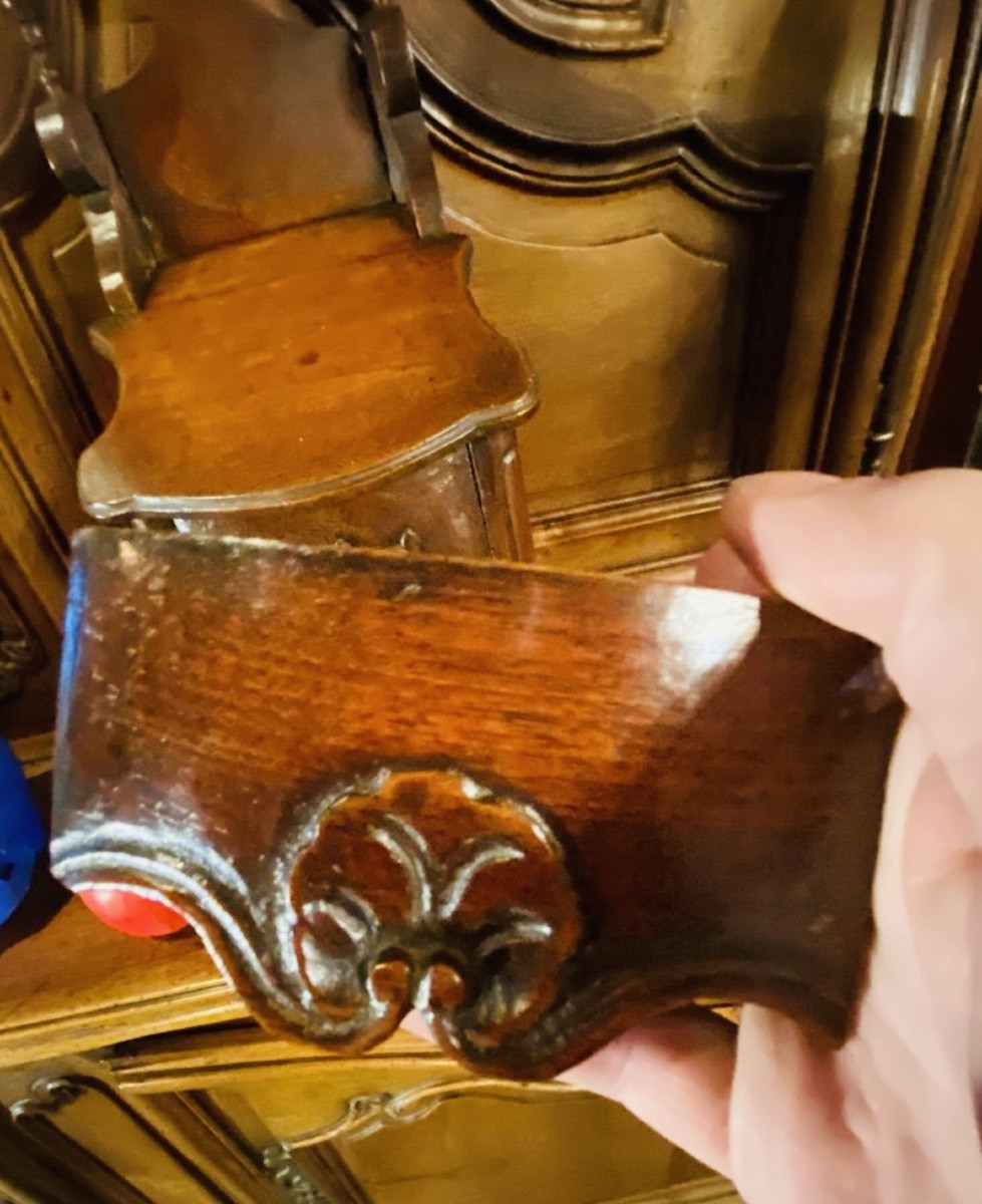 Saliero Provençal En Noyer Louis XV, Du XVIII Eme Siècle-photo-1