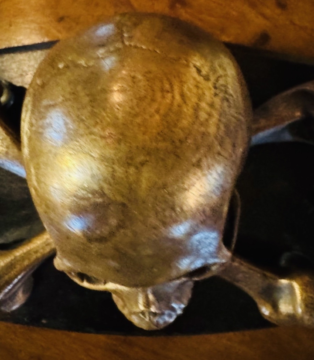 Inkwell With Vanity Theme, Forming Memento Mori, Late 19th Century -photo-8