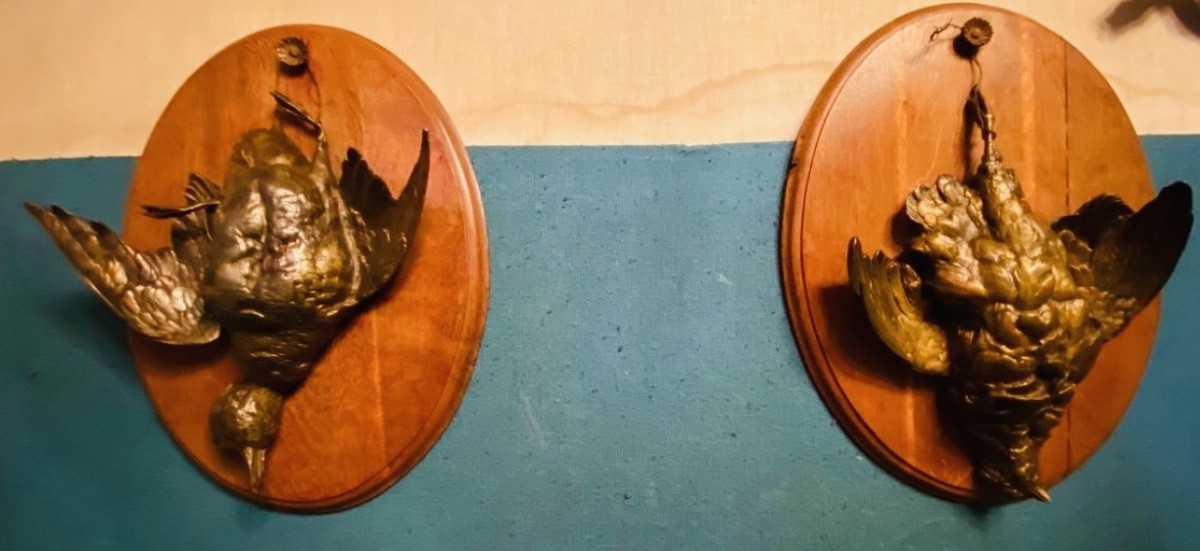 Pair Of 19th Century Hunting Trophies, In The Style Of Jules Moigniez (-photo-3