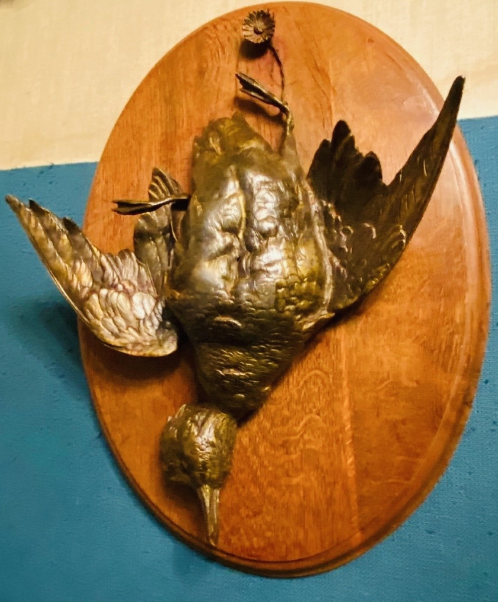 Pair Of 19th Century Hunting Trophies, In The Style Of Jules Moigniez (-photo-4