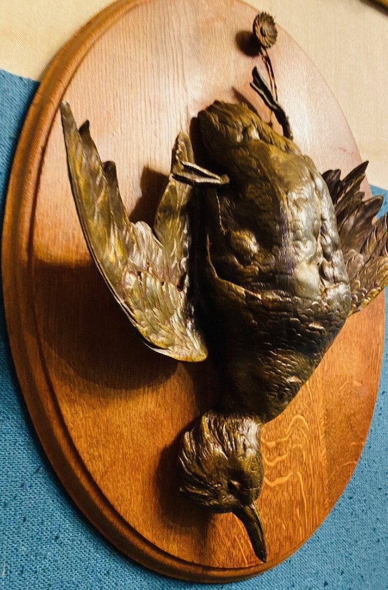 Pair Of 19th Century Hunting Trophies, In The Style Of Jules Moigniez (-photo-1