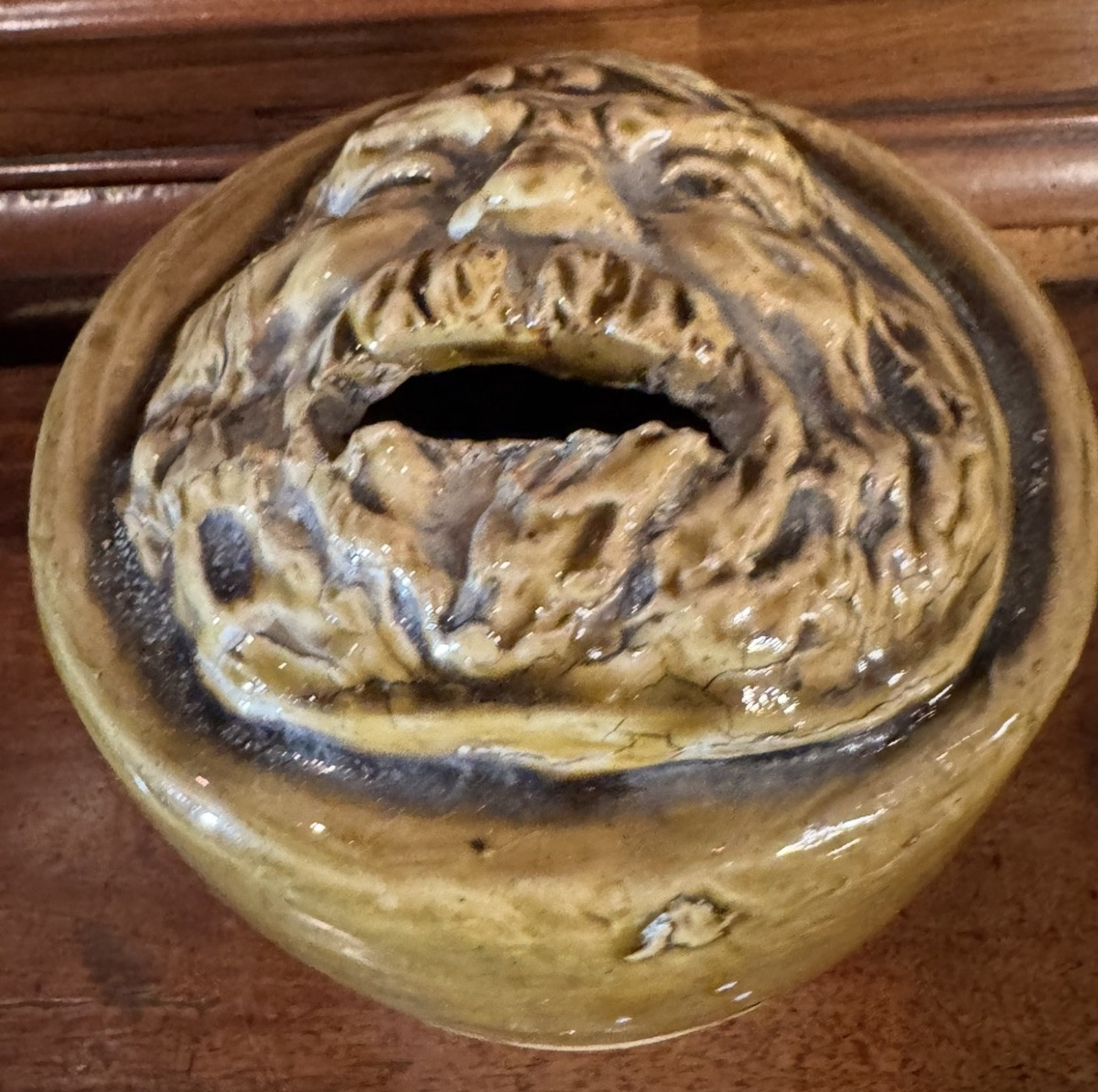 Stoneware Money Box With A Grotesque Head, In The Style Of Jean Carries - Early 20th Century-photo-3