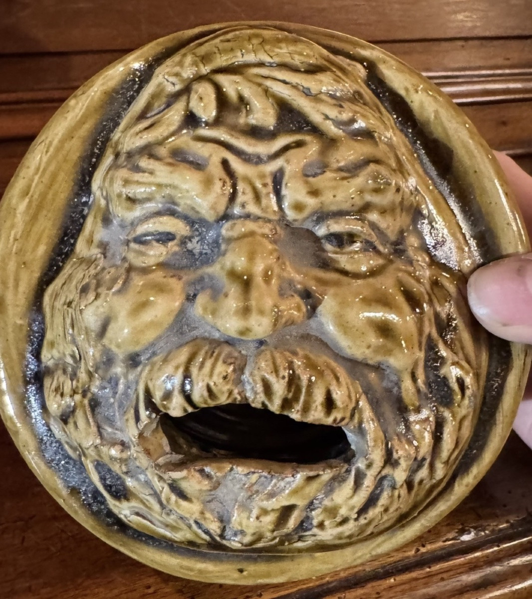 Stoneware Money Box With A Grotesque Head, In The Style Of Jean Carries - Early 20th Century-photo-4