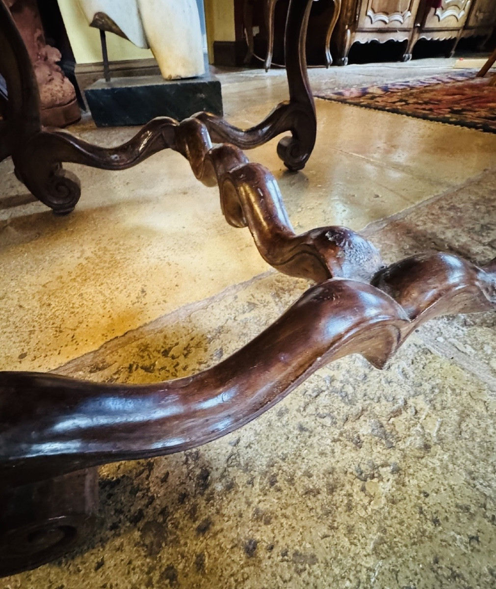 Pair Of Walnut Stools - Louis XIV Period - 17th Century-photo-6