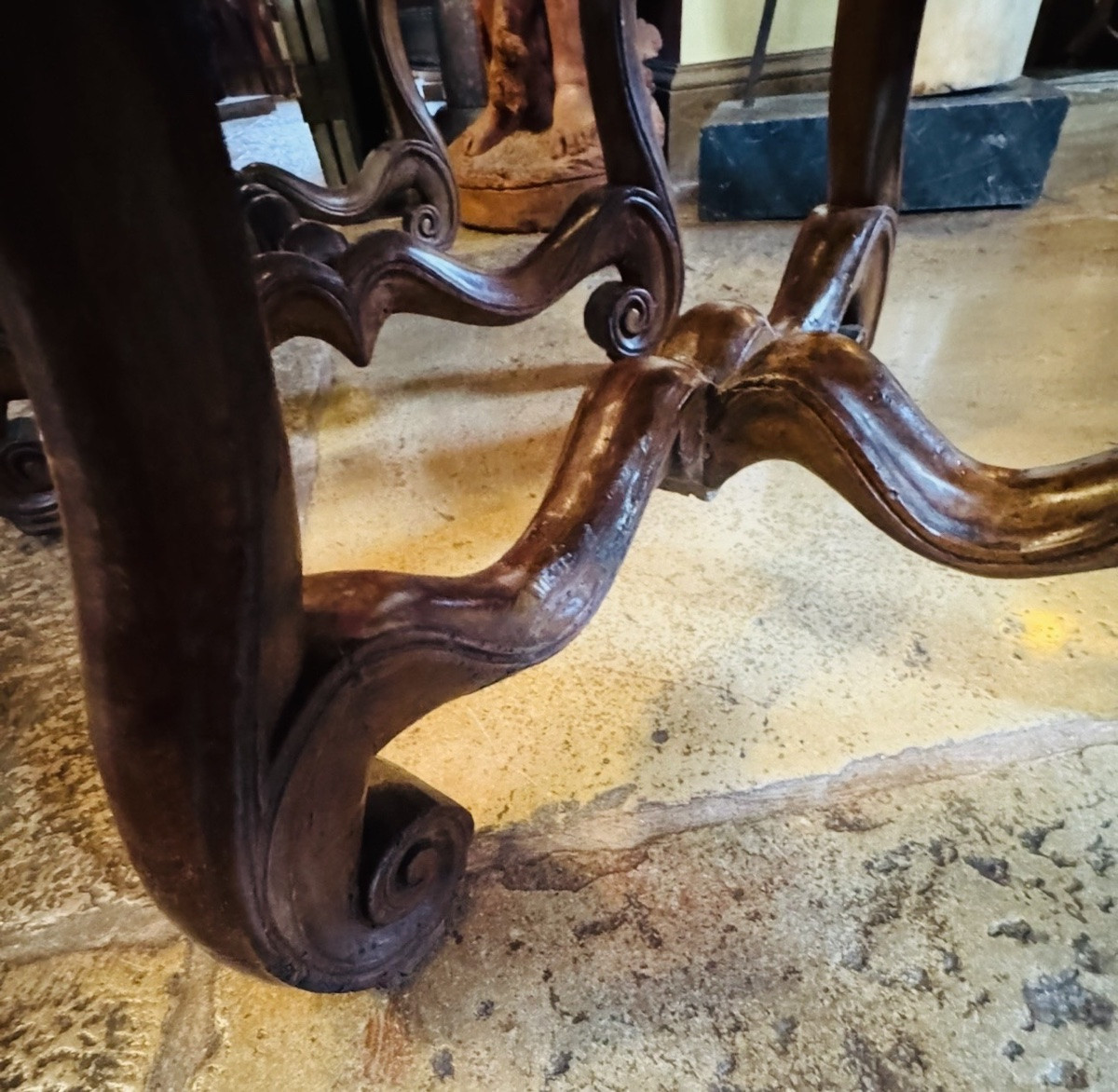Pair Of Walnut Stools - Louis XIV Period - 17th Century-photo-7