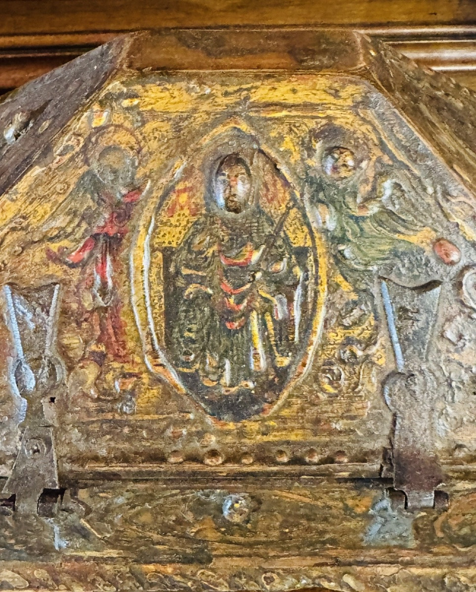 Pastiglia Casket In The Shape Of A Sarcophagus With Religious Decoration In Relief, High Renaissance Style - Napoleonic-photo-8