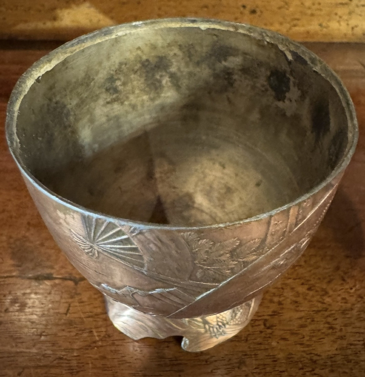 Japon époque Meiji, boîte en alliage en forme d’oeuf-photo-6