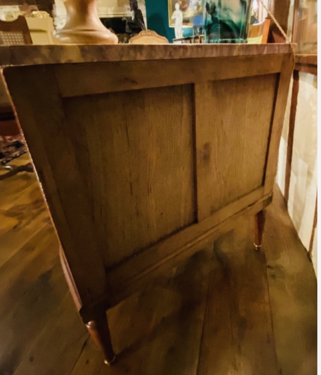 Louis XVI Style Commode With Rounded Sides, Faubourg Work-photo-7