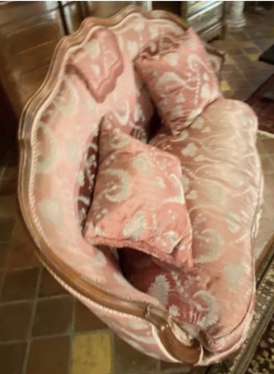 Louis XV Period Basket Sofa In Walnut - 18th Century-photo-2