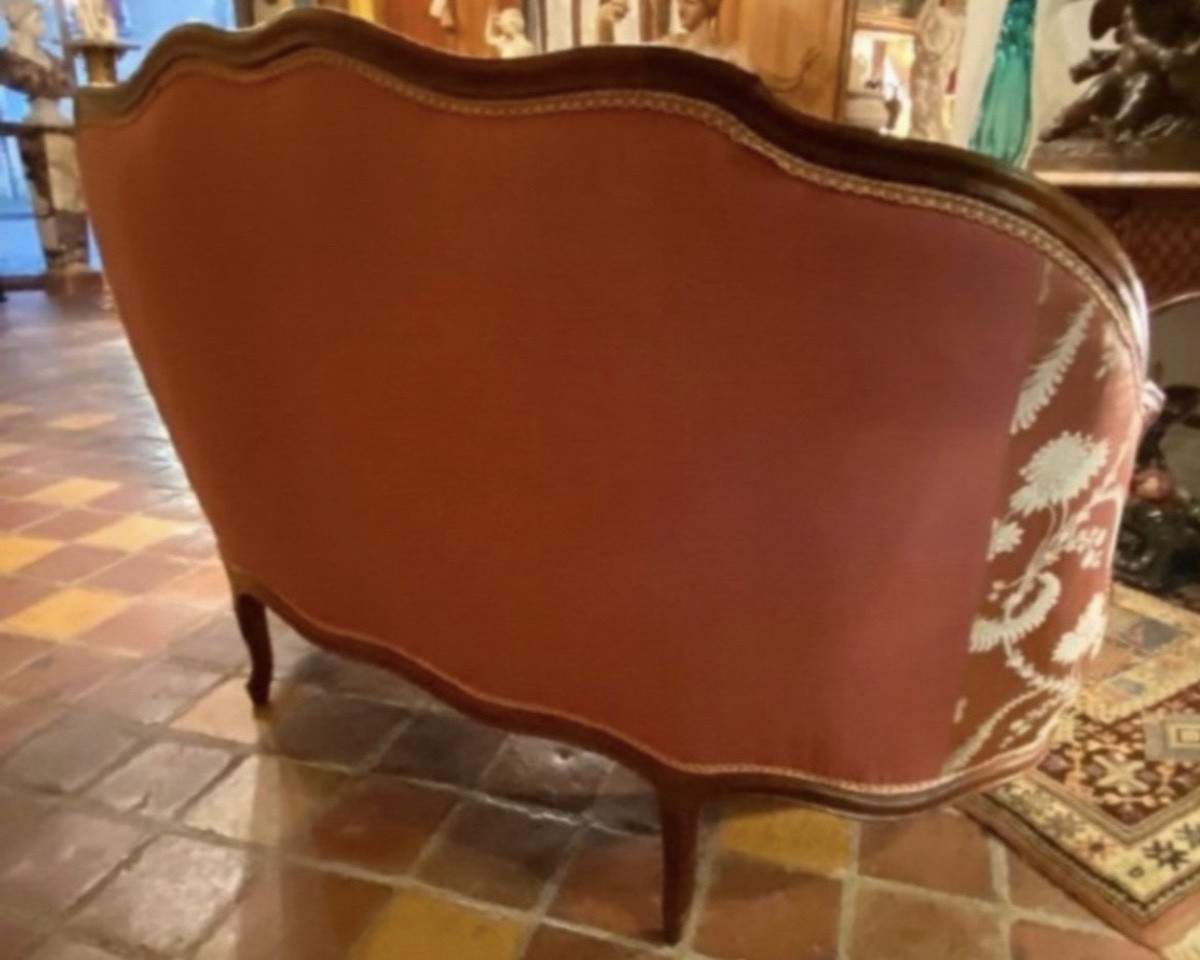 Louis XV Period Basket Sofa In Walnut - 18th Century-photo-5