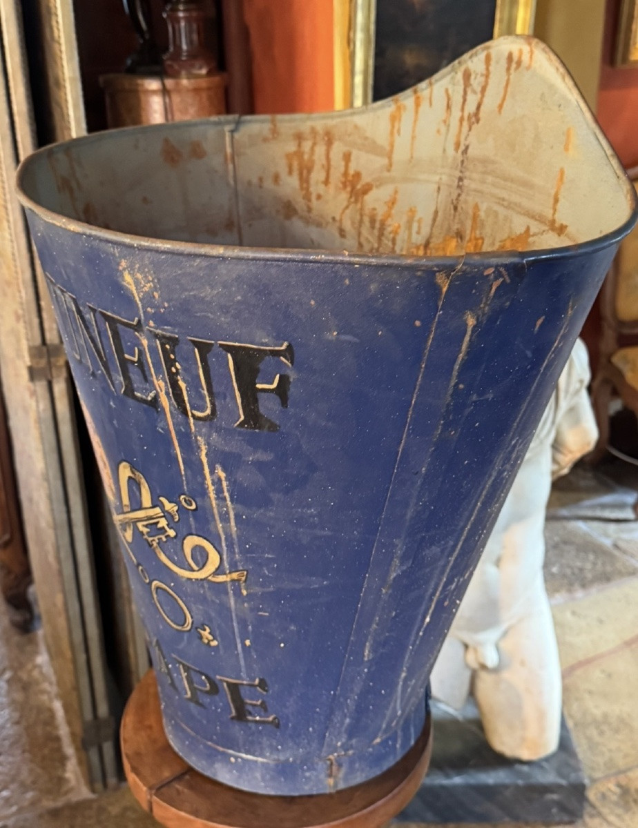 Hotte de vendangeur publicitaire “Châteauneuf-du-Pape” – Première moitié du XXe siècle-photo-4