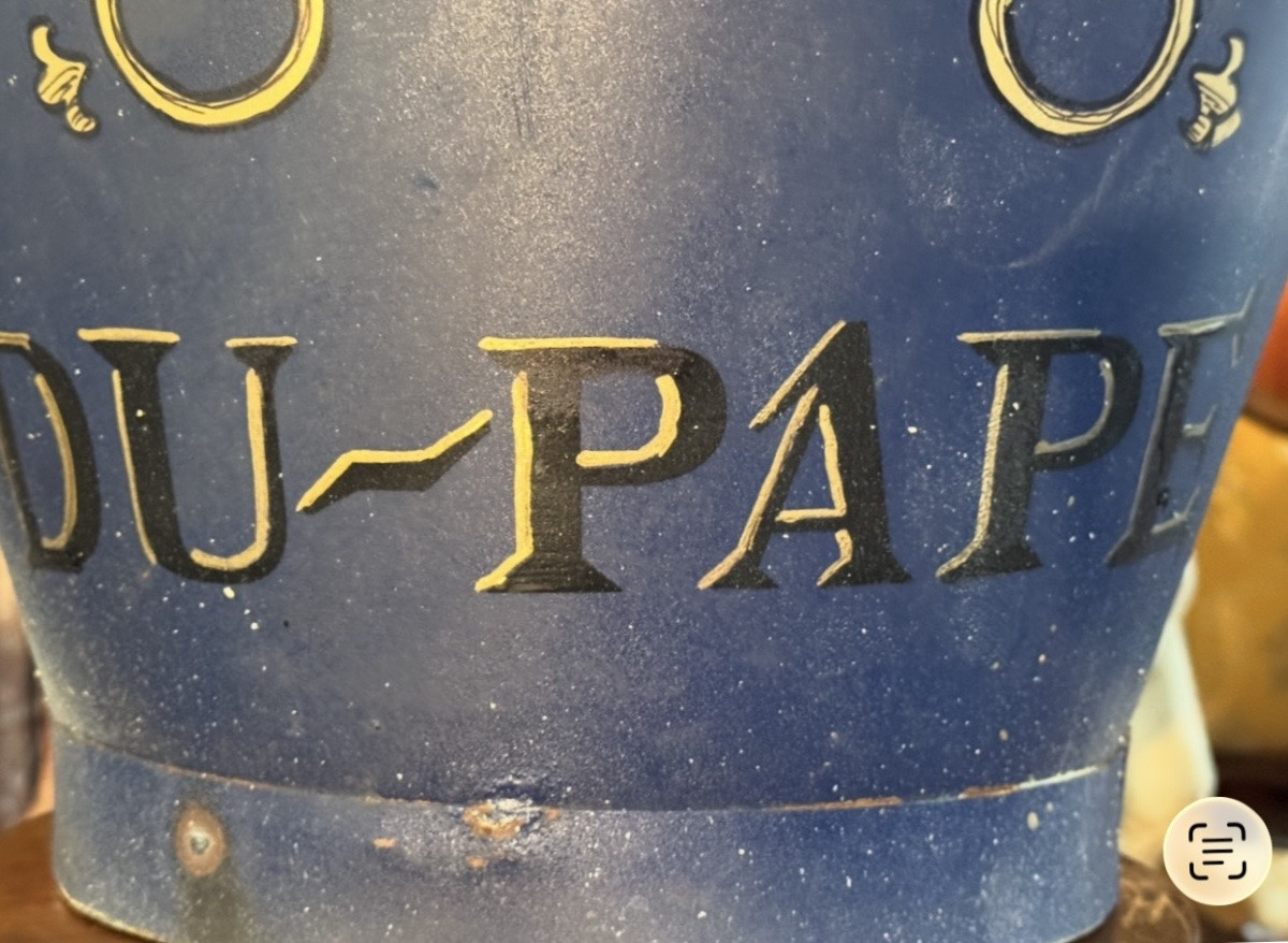 Hotte de vendangeur publicitaire “Châteauneuf-du-Pape” – Première moitié du XXe siècle-photo-5