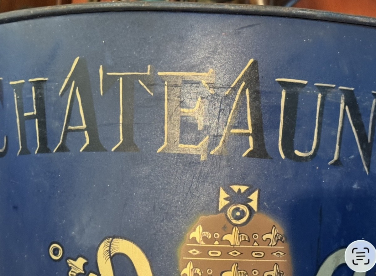 Hotte de vendangeur publicitaire “Châteauneuf-du-Pape” – Première moitié du XXe siècle-photo-7