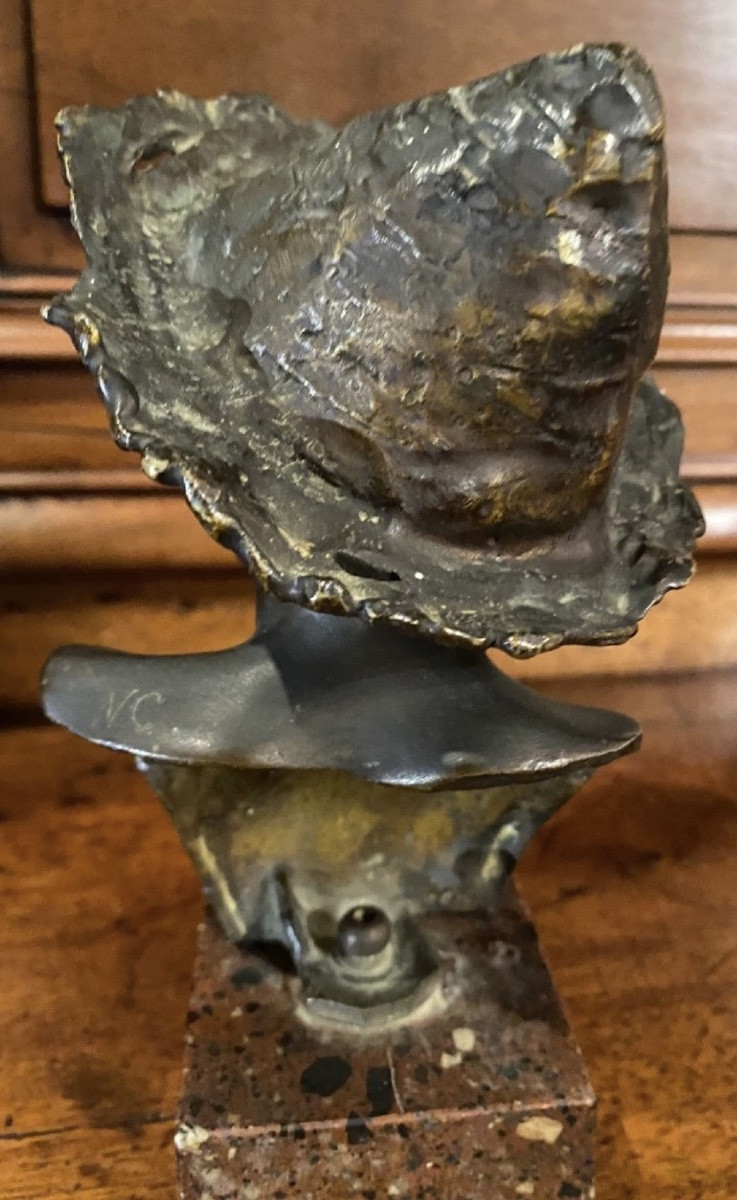 Buste de jeune Napolitain dans le goût de Vincenzo Gemito – fin XIXe siècle-photo-7
