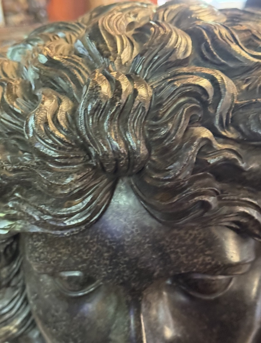 Large Medusahead - Gorgon In The Style Of The Rondanini Jellyfish Decorative Sculpture - France-photo-5