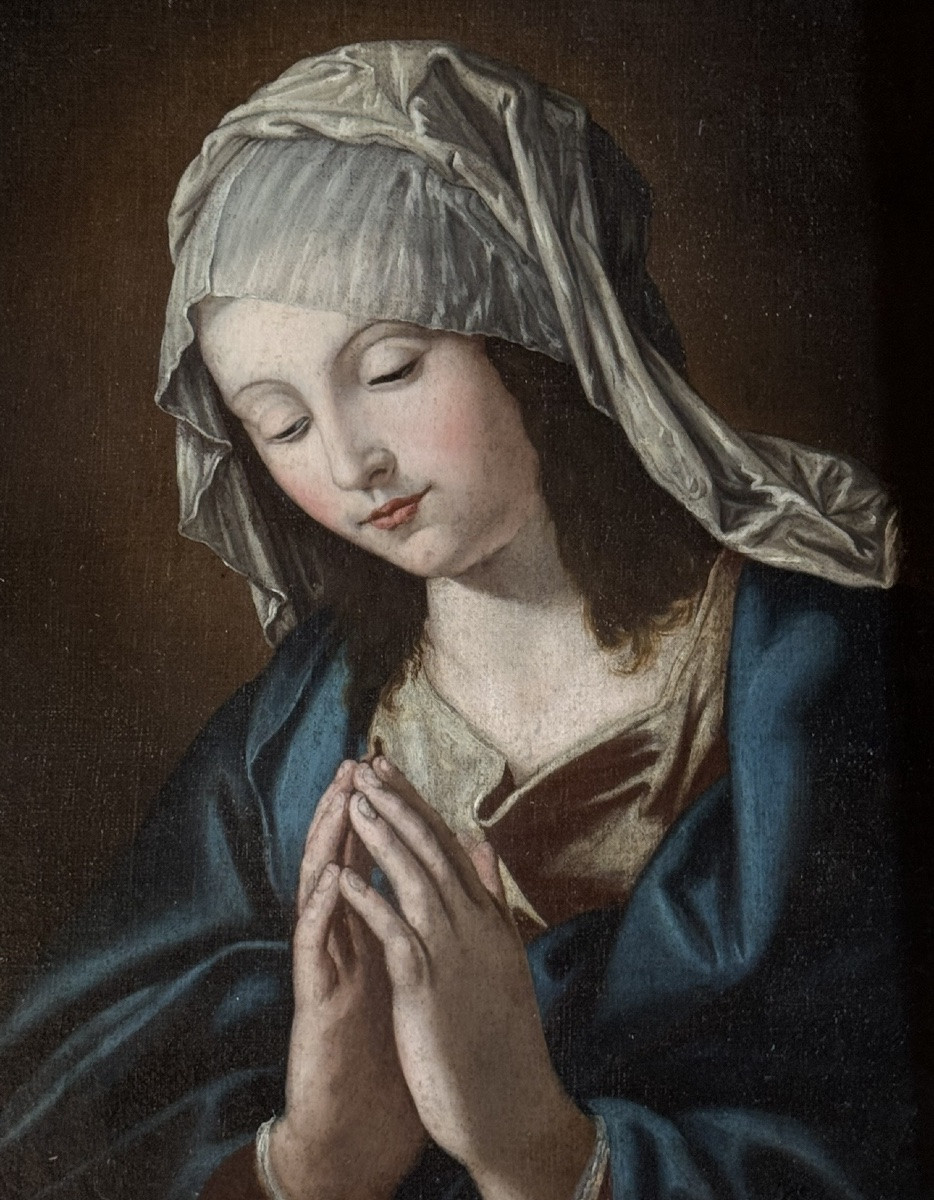 École italienne du XVIII eme siècle,D'après Giovanni Battista Salvi, dit Sassoferrato (1609-168-photo-3