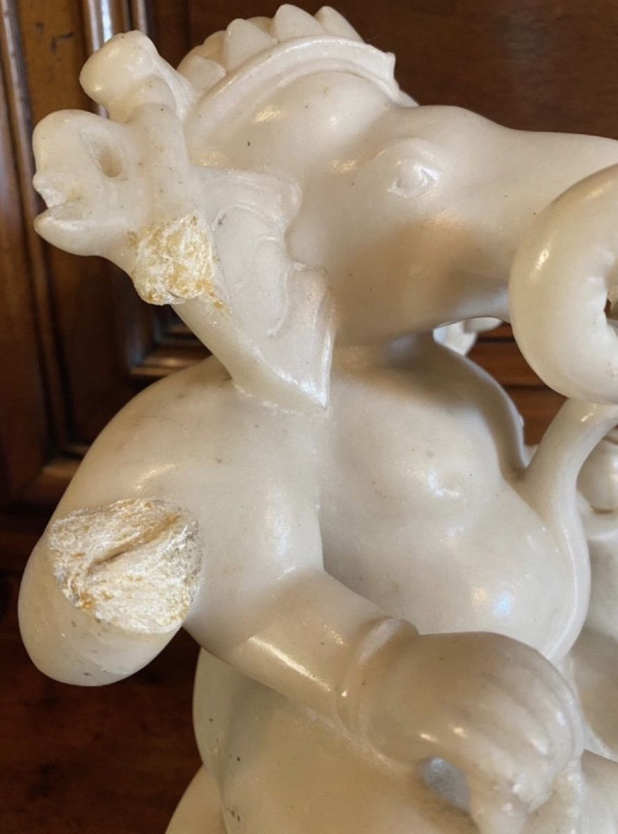 Ganesh God Of Prosperity In Alabaster-photo-3