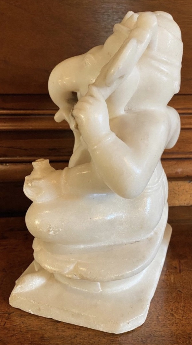 Ganesh God Of Prosperity In Alabaster-photo-3