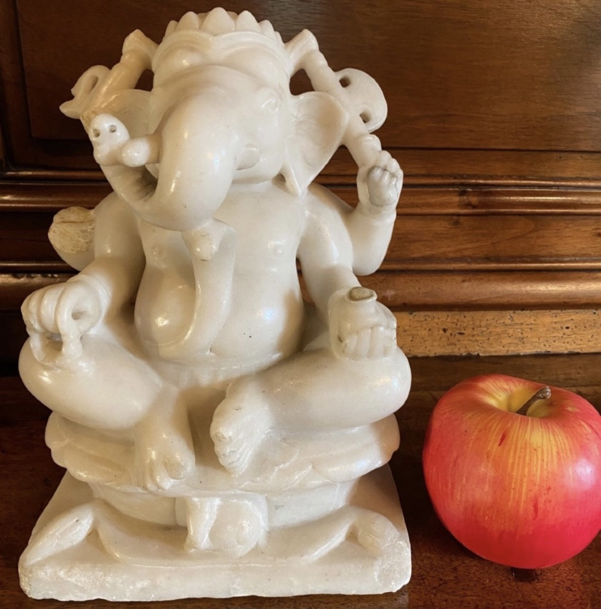 Ganesh God Of Prosperity In Alabaster-photo-7