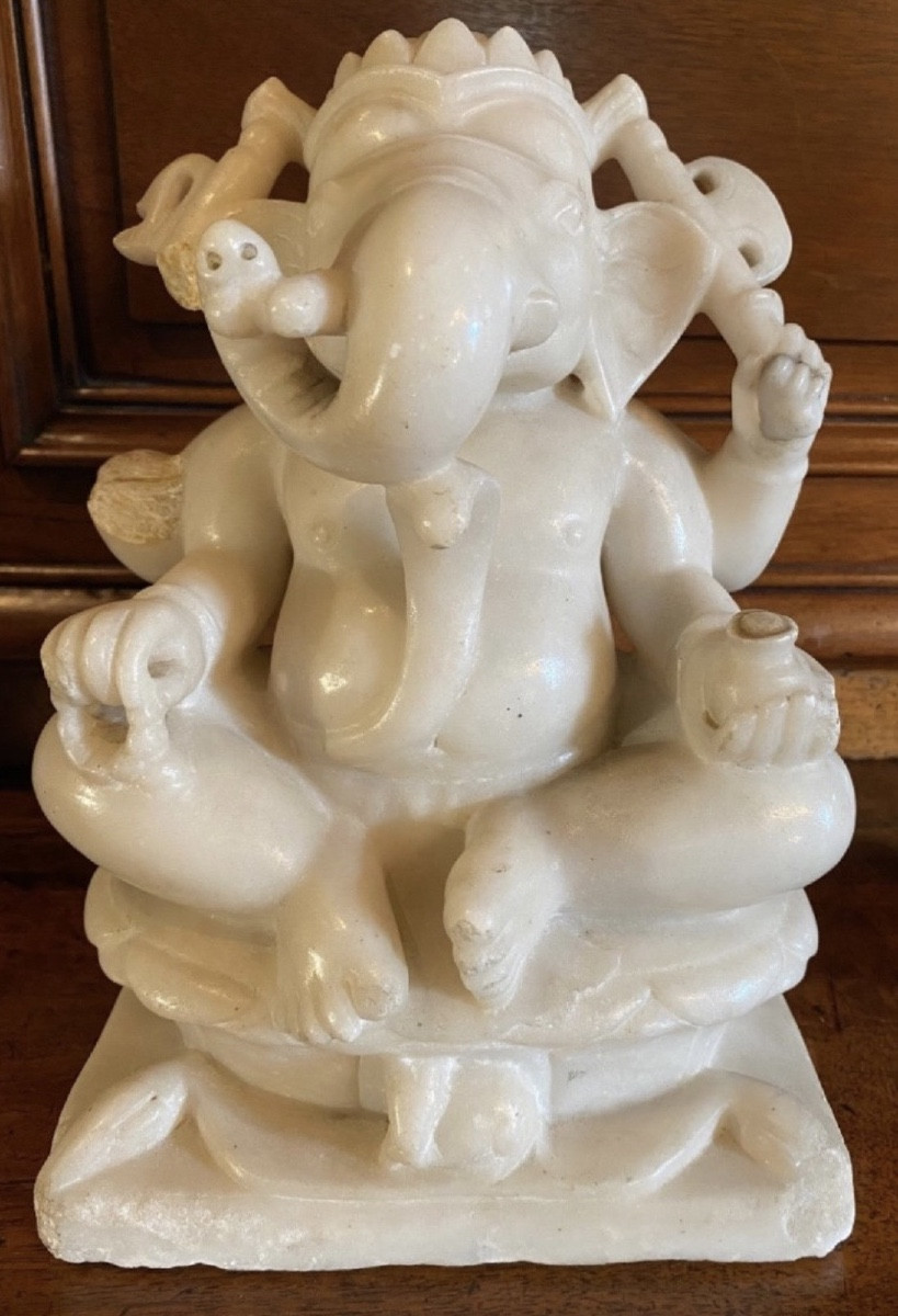 Ganesh God Of Prosperity In Alabaster