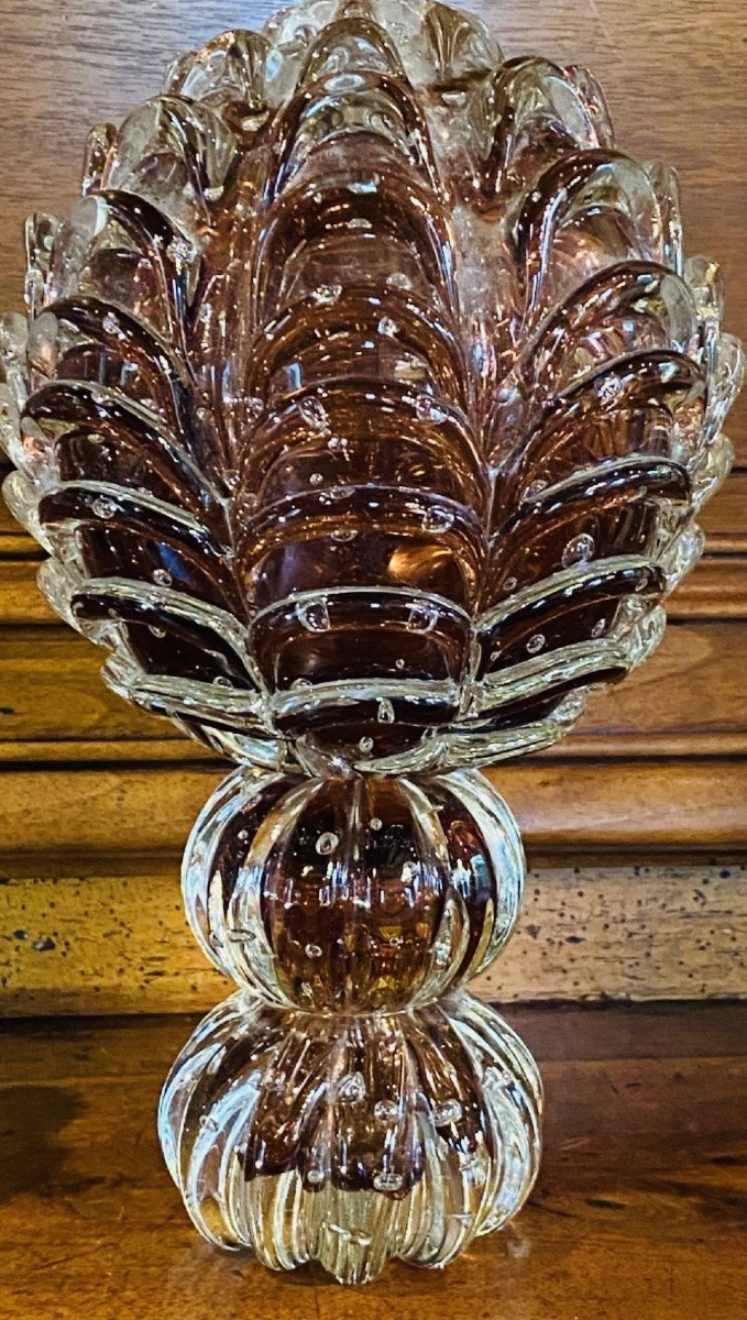 Pair Of Pine Cones In Murano Glass, Circa 1970-1980-photo-3