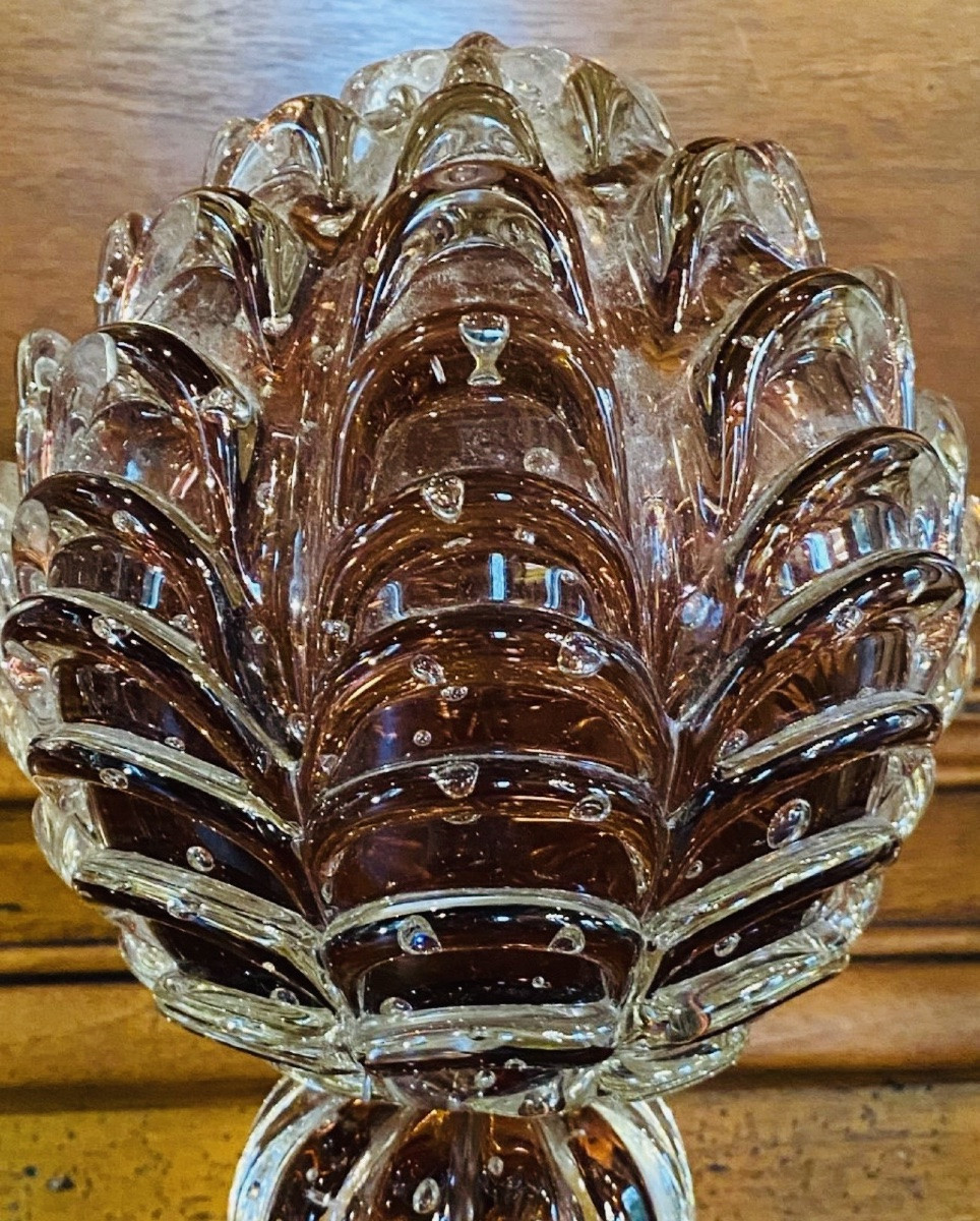 Pair Of Pine Cones In Murano Glass, Circa 1970-1980-photo-2