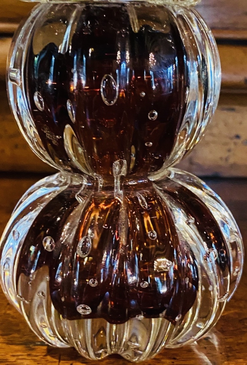 Pair Of Pine Cones In Murano Glass, Circa 1970-1980-photo-7