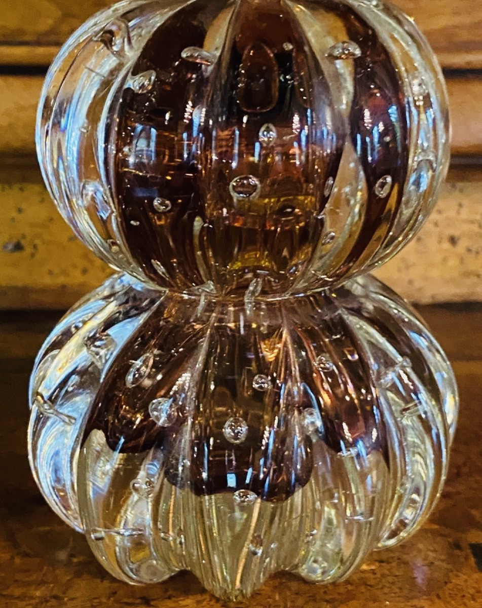 Pair Of Pine Cones In Murano Glass, Circa 1970-1980-photo-8