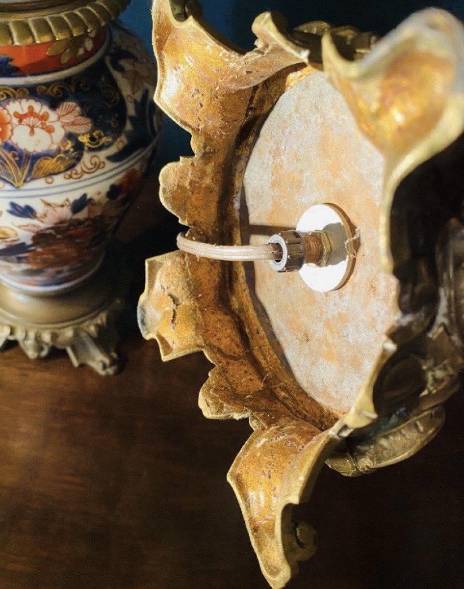 Pair Of Covered Imari Vases Mounted As Napoleon III Lamps-photo-2