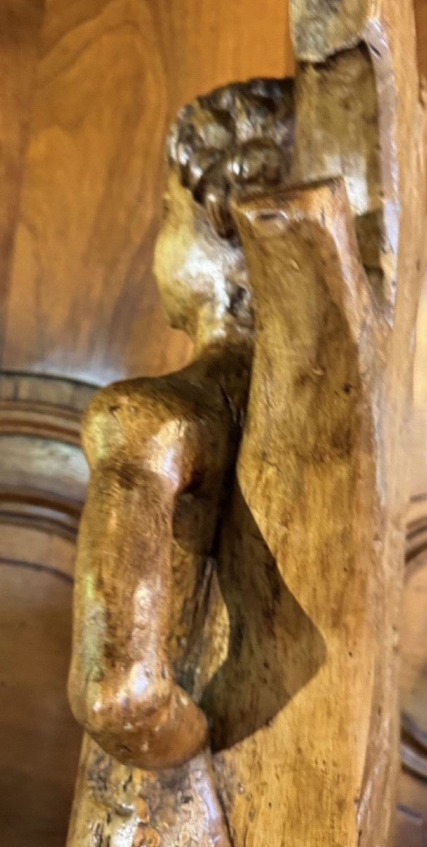 HAUTE ÉPOQUE, SAINT SÉBASTIEN VERS 1500 EN PEUPLIER-photo-6