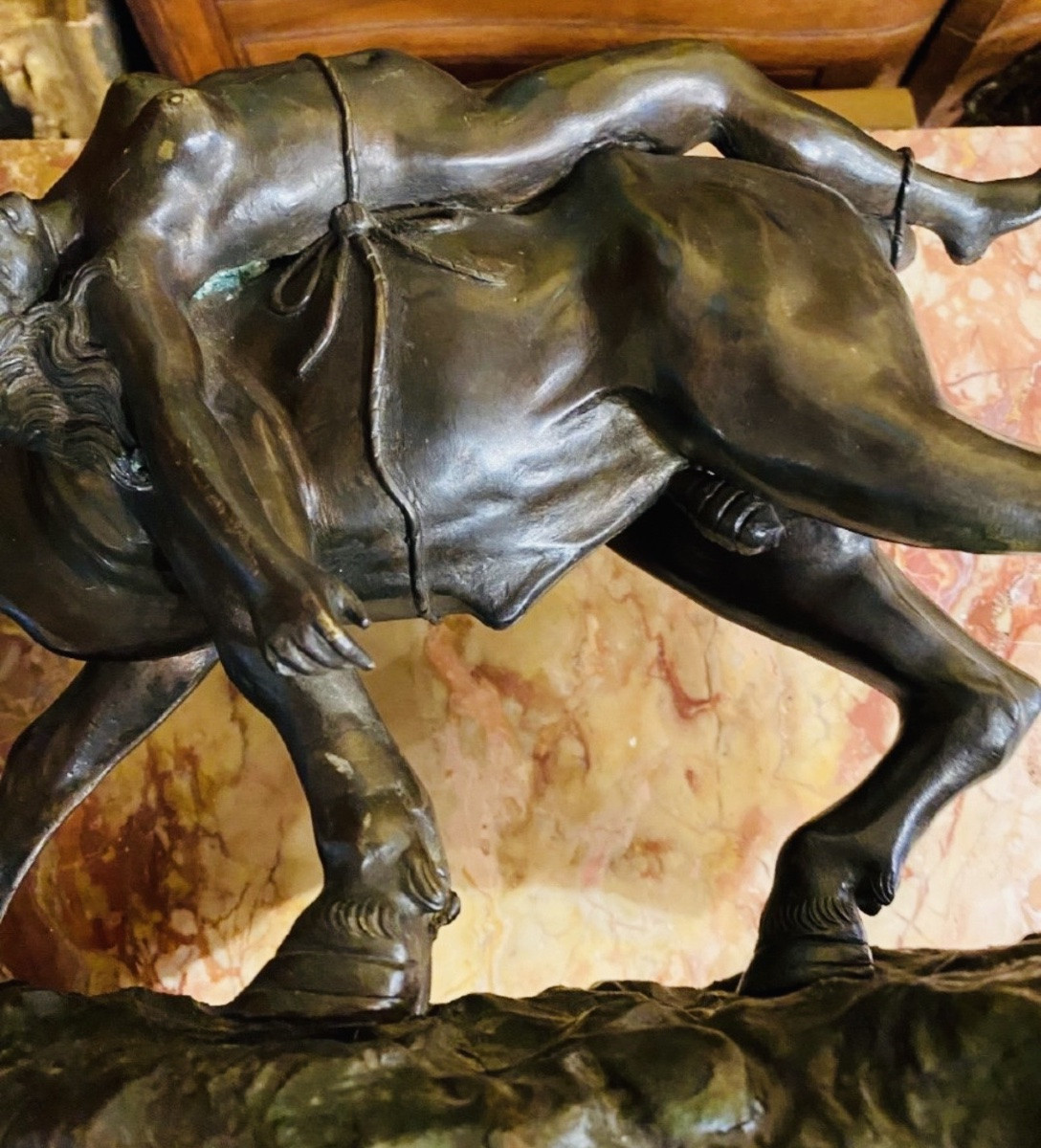 Le Supplice De Dircé - Important Mythological Group In Bronze, Dated 1927-photo-7