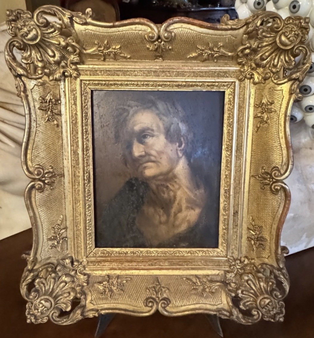 ÉTUDE DE TÊTE DE VIEILLARD - HUILE SUR PANNEAU ÉCOLE ITALIENNE, FIN XVIle - DÉBUT XVIIIe SIÈCLE-photo-7