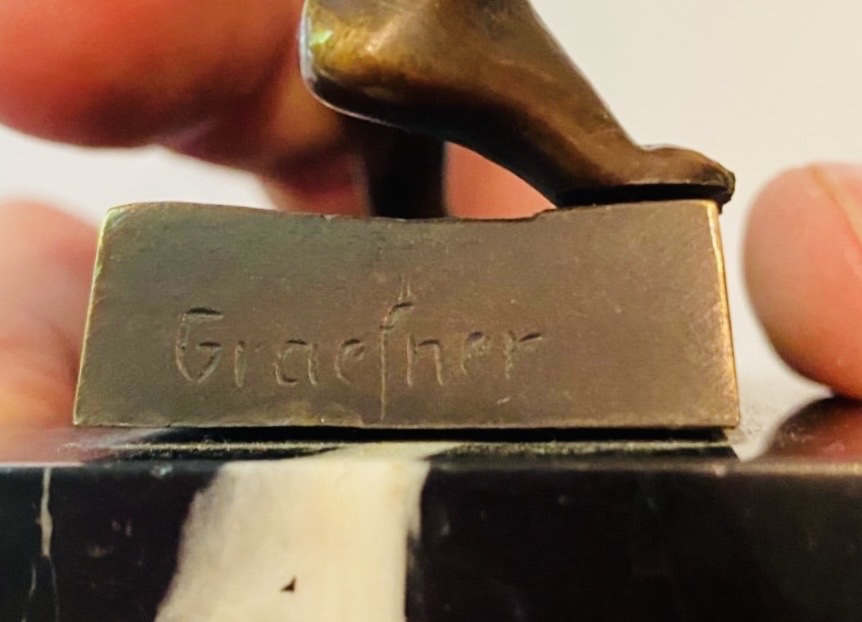L’ARCHER, BRONZE 1900 PAR LUDWIG GRAEFNER-photo-4