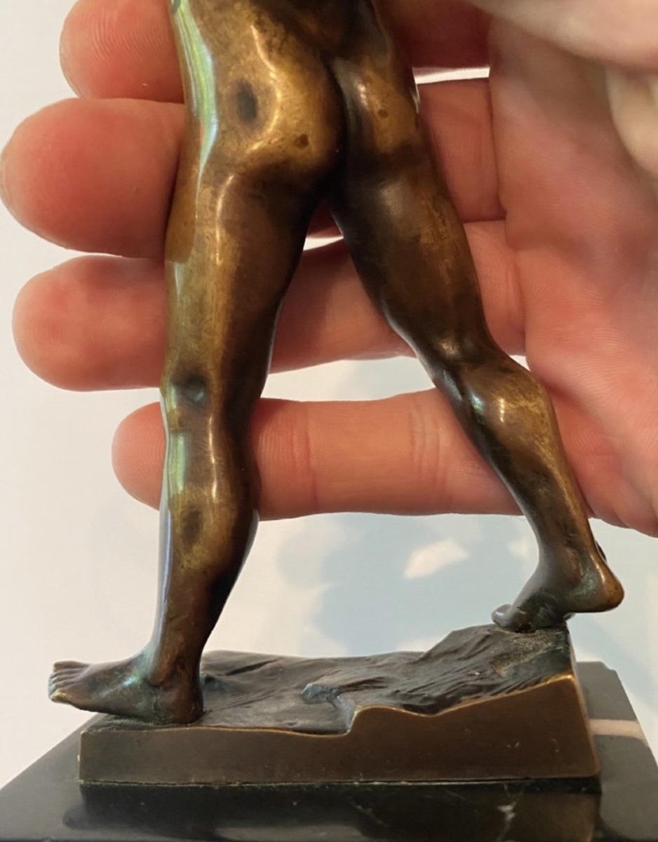 L’ARCHER, BRONZE 1900 PAR LUDWIG GRAEFNER-photo-6
