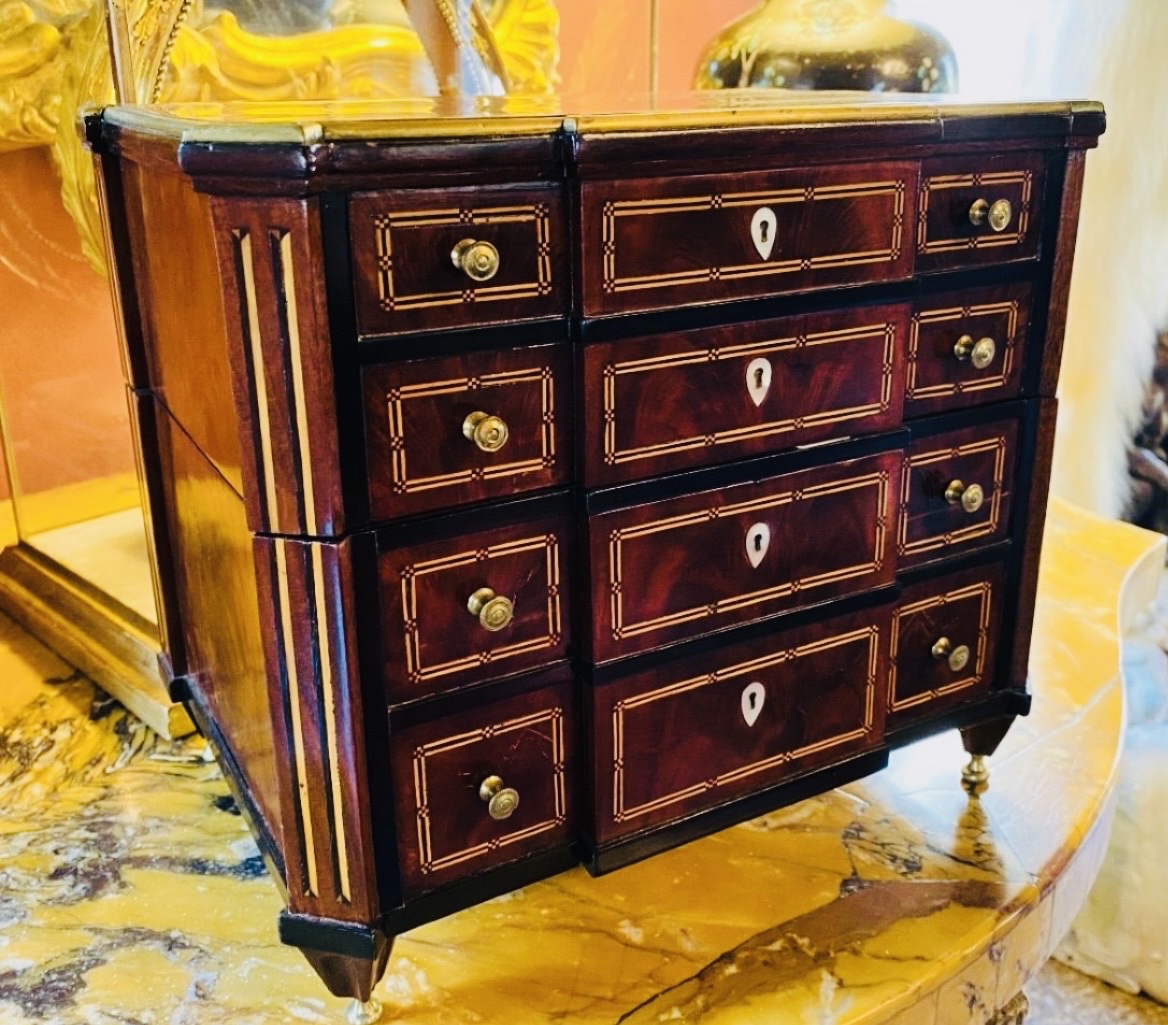 Large Louis XVI Master's Chest - Louis XVI Period Secret Box-photo-2