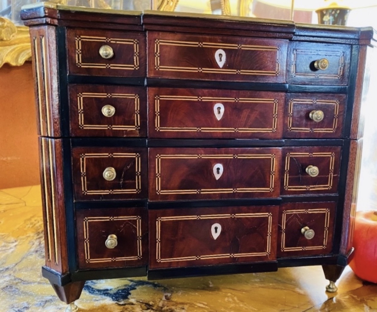 Large Louis XVI Master's Chest - Louis XVI Period Secret Box-photo-3