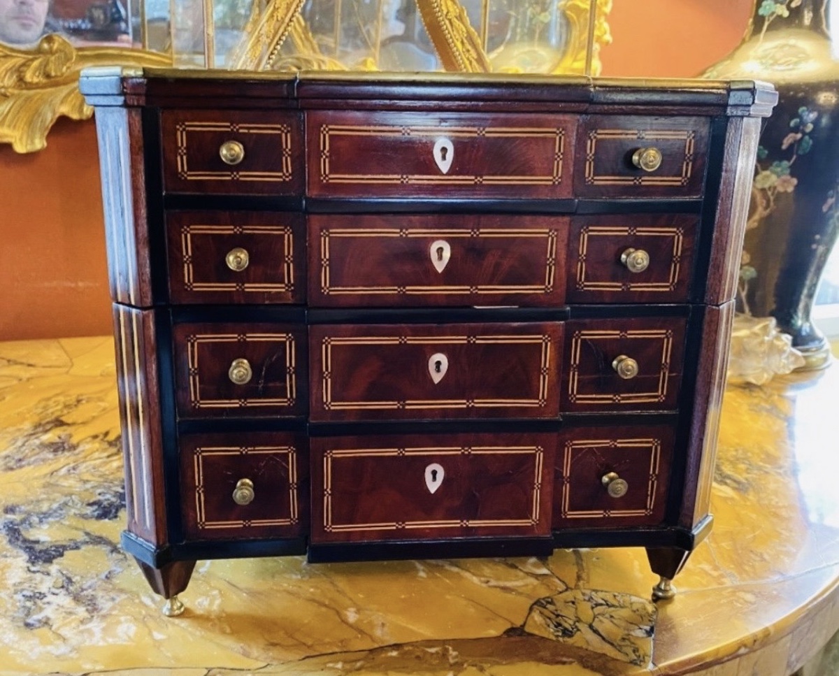 Large Louis XVI Master's Chest - Louis XVI Period Secret Box-photo-5