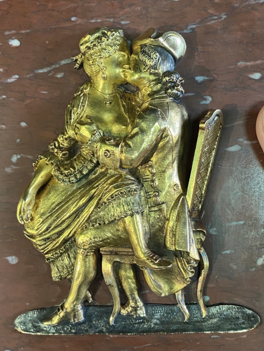 19th Century Libertin Table In Marble And Bronze With Double Patinefin-photo-7
