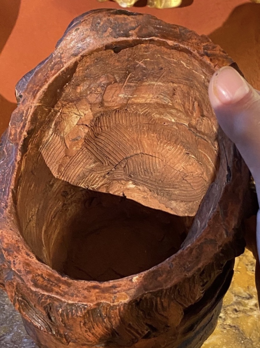 RÉVOLUTIONNAIRE AU BONNET PHRYGIEN – IMPORTANT POT À TABAC EN TERRE CUITE, XIXe SIÈCLE-photo-4